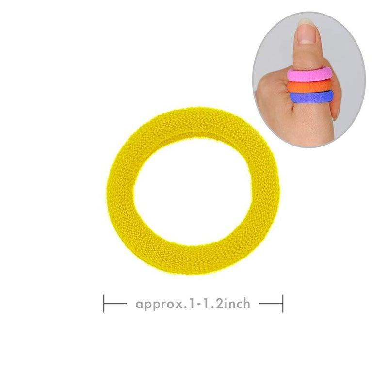 chkoodi 200 Pack Toddler Hair Ties Baby Ponytail Holders Seamless Cotton Baby Hair Bands Elastic Hair Ties for Kids Toddler Girl Multicolor Diameter 12 chkoodi - Image 5