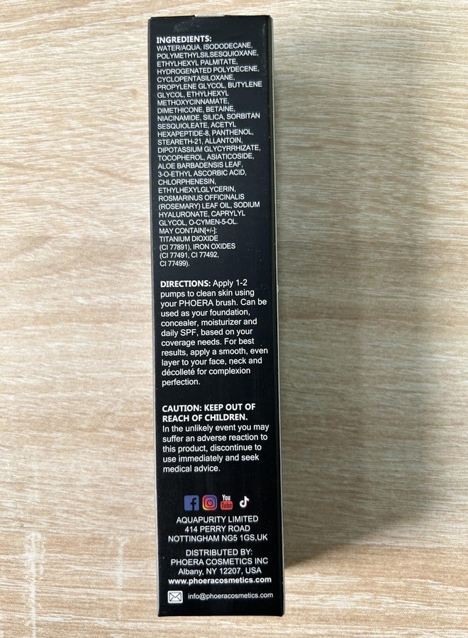 Hilareco PHOERA CC Cream Foundation With SPF,PHOERA Full Coverage Foundation Color Correcting Cream,Anti Aging Hydrating Serum & SPF 25+ Sunscreen Natural Finish1.08 floz(2PCS 160 Sand) - Image 3