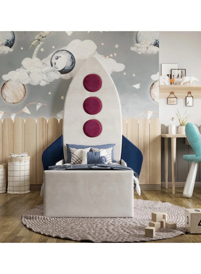 Nayam Sleep Up'n'Away Rocket Kids Bed 190x40x150Cm - Image 1