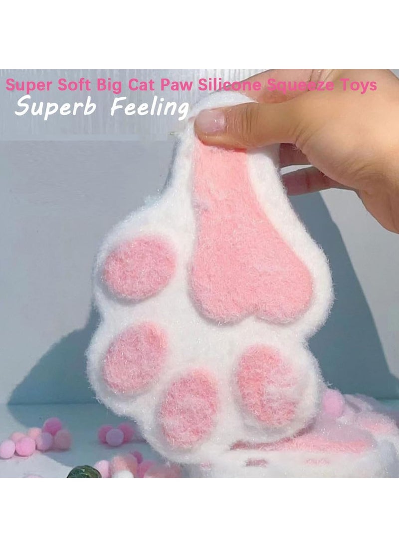 General Taba Squishy Big Cat Paw Silicone Squeeze Toy for Stress Relief, 5 Inch Oversized Cat Paw Giant Paw Squishy Sensory Toy for Anxiety and Relaxation  - Image 2