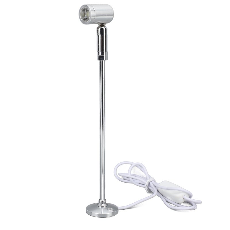 Led Spotlight: 5V Usb Powered Adjustable Silver Aluminum Body - Bright Accurate Eye Protection Mini Spotlight Lamp for Indoor Display, Gallery, Cabinet and Dressing Table Use - Image 3