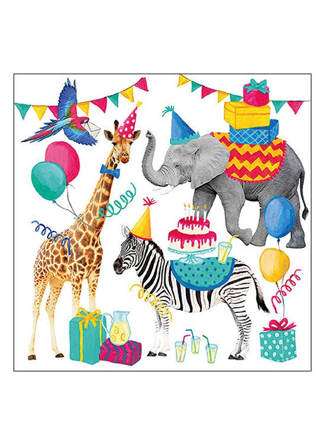 Ambiente - Ambiente Large Animal Birthday Napkins - Image 1