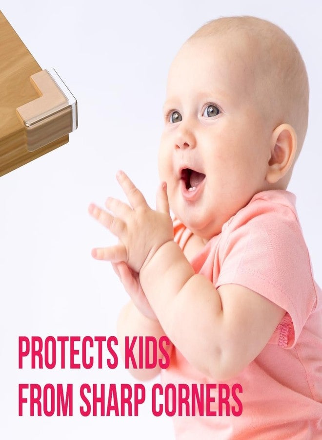 ATCAN Baby Corner Protector - Furniture Proofing Guards, Clear Safety Bumper Cushions for Sharp Edges & Corners, High-Resistance Adhesive, L-Shape, Baby Proofing Furniture & Table Safety - Image 2
