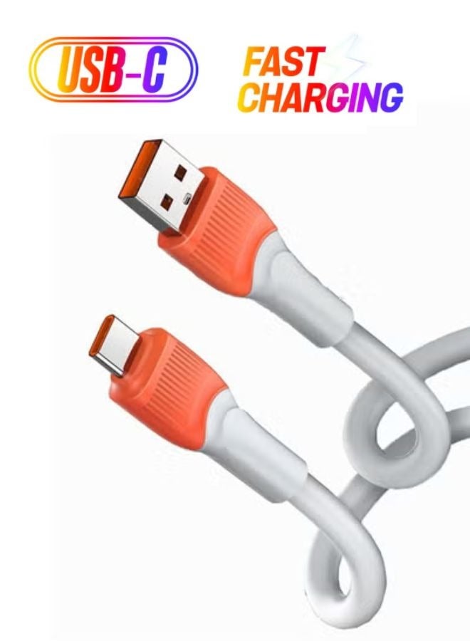 LDNIO 30W USB C Cable A to Type C Data Cord Premium Braided Compatible For Samsung Galaxy, MacBook Pro, Nintendo Switch, Huawei MateBook X Pro iPad Mini 4Meter  - Image 1