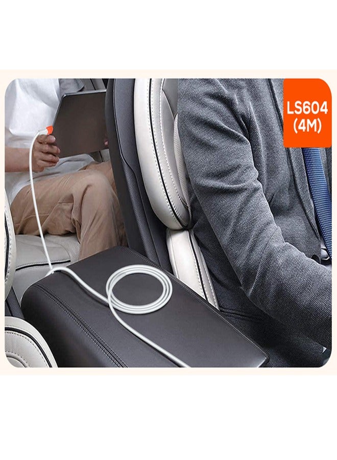 LDNIO كابل USB C بقدرة 30 واط من A إلى النوع C سلك بيانات مجدول ممتاز متوافق مع أجهزة Samsung Galaxy وMacBook Pro وNintendo Switch وHuawei MateBook X Pro iPad Mini 4 متر - Image 4