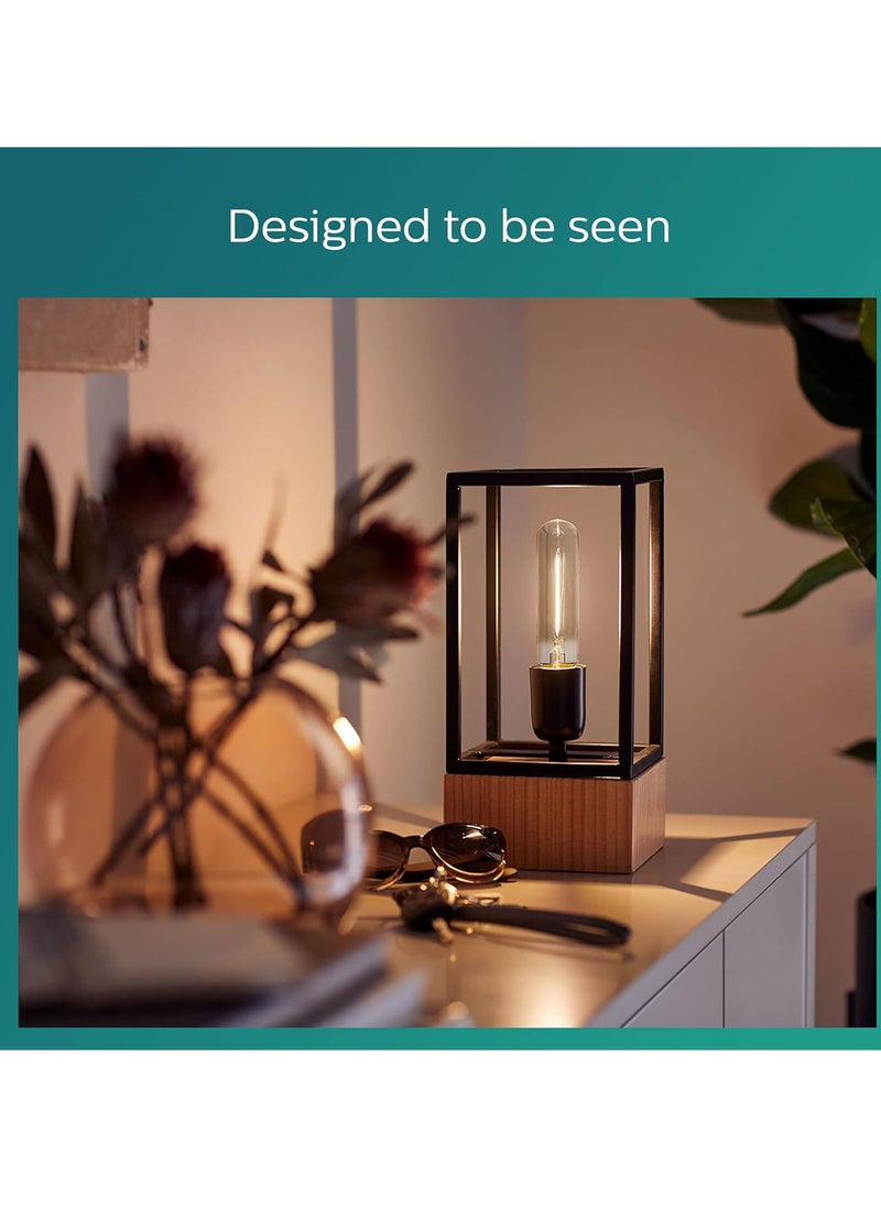 Philips - Classic T32 Smoke LED Light Bulb E27 Screw Version 2.3-11W Warm White (1800K) Non-Dimmable - Image 1
