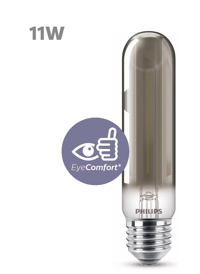 Philips - Classic T32 Smoke LED Light Bulb E27 Screw Version 2.3-11W Warm White (1800K) Non-Dimmable - Image 1