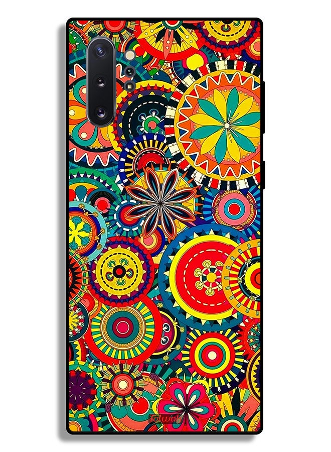 Tolwak Samsung Galaxy Note 10 Plus Protective Case Cover Colorful Mandala Pattern - Image 2