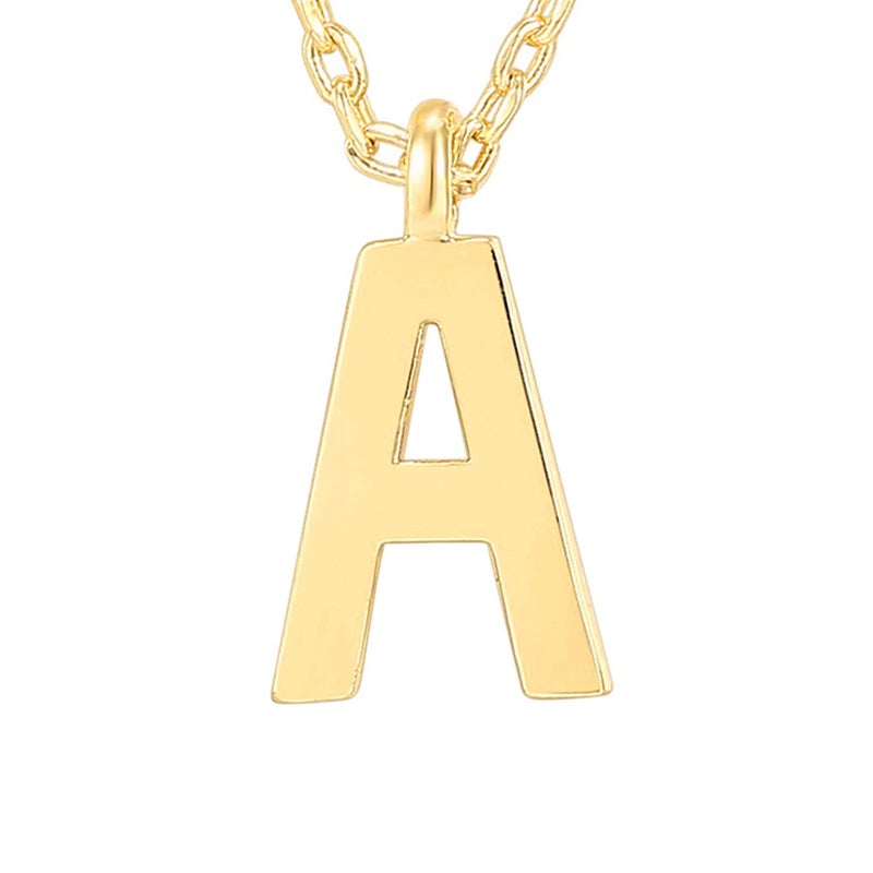 PAVOI 14K Yellow Gold Plated Initial Necklace | Letter Necklaces for Women | A Initial - Image 3