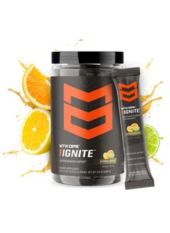 MTN OPS MTN OPS Ignite Trails Packs Energy Drink Powder | Gluten Free Nitric Oxide Supplement Drink Mix | L Arginine, L Citrulline, Caffeine & Nootropic Sugar Free Drink Mix | 20 Servings, Citrus Bliss  - Image 1