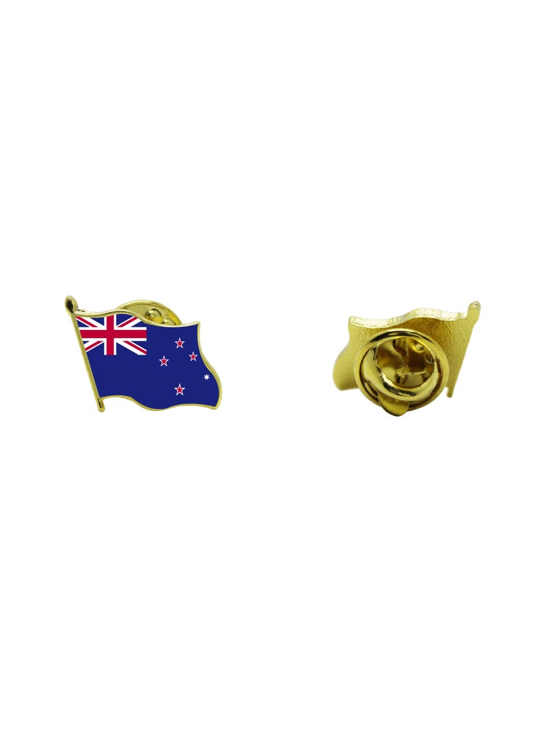 PRINTSHOP4ME - New Zealand National Flag Lapel Pins and Brooch Badge to show your patriotism for New Zealand (Flag Badge) - Image 1