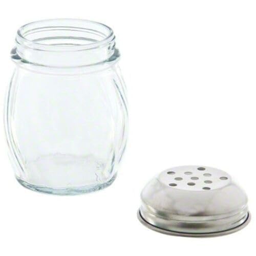 Great Credentials© Grated Cheese or Red Pepper Swirl Glass Shaker (Perforated Top) - Image 5