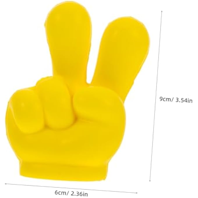 rayihni Cute Finger Car Antenna Ball Topper Car Roof Ornament Decor Fun Car Accessories for Exterior Styling Pointed Star Design - Image 3