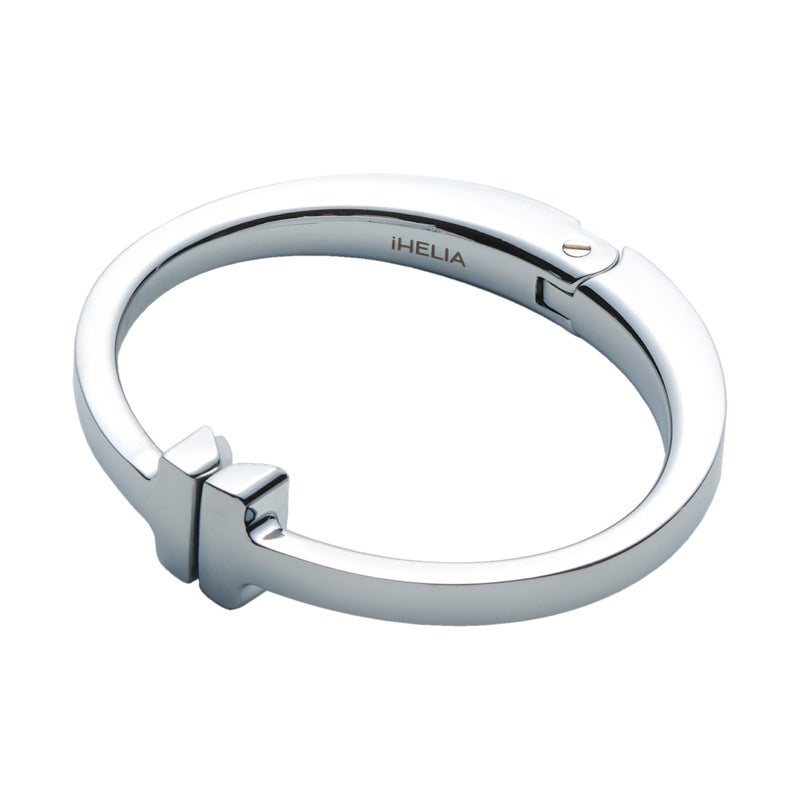 iHELIA Purse Hook Hanger for Table Modern  Premium Bag Holder wErgonomic Bracelet Oval Design Silver