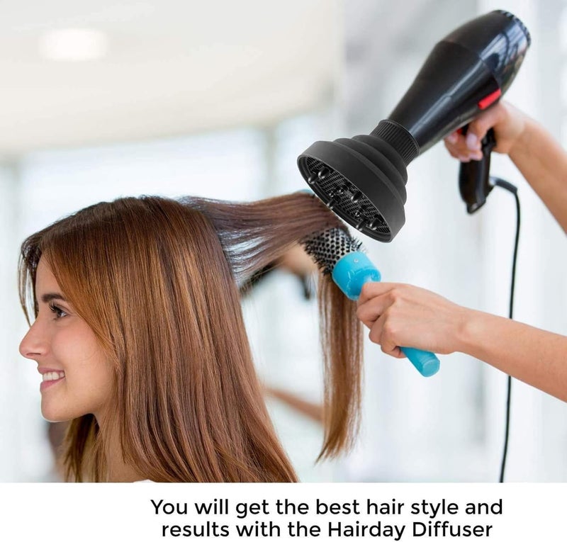 joyzzz X Spring Universal Hair Diffuser, Collapsible Diffuser Hair Dryer, Professional Blow Dryer Diffuser, Hair Dryer Nozzles for Fine Thick Natural Wavy, For Hair Dryers with a Diameter of No More Than 6cm - Image 5