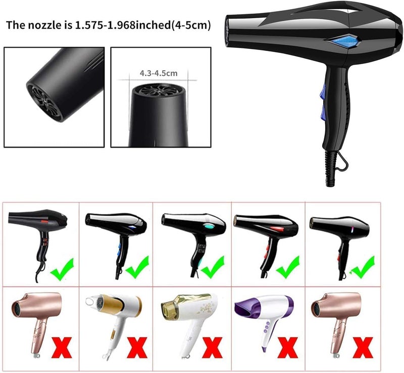 joyzzz X Spring Universal Hair Diffuser, Collapsible Diffuser Hair Dryer, Professional Blow Dryer Diffuser, Hair Dryer Nozzles for Fine Thick Natural Wavy, For Hair Dryers with a Diameter of No More Than 6cm - Image 4