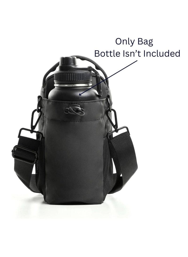 AL RAID Magnetic Gym Bag with Lockable Zippers & Built-in Phone Holder | Attaches to Metal Surfaces | Hands-Free Workout Filming | Gym-Approved Design with Smart Storage & Bottle Holder – Black (Bottle Not Included) - Image 3