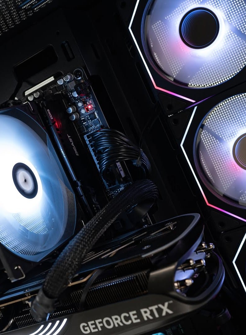 NANOTECH StarfireX Gaming PC - Intel Core i7-14700F Processor, 20 Cores & 28 Threads, DDR5 32GB (2*16) Ram, Nvidia GeForce RTX 5070 12GB GDDR7 Graphics Card, 2TB Gen4.0*4 NVMe M.2 SSD, 3 Fan AIO Liquid Cooler, 750W 80 Plus Power Supply, Windows 11 Pro | Wi-Fi - Image 4