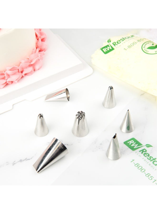 Restaurantware Pastry Tek Piping Tip, 1 Reusable Drop Flower Icing Tip - #108, Dent-Resistant, Stainless Steel Pastry Tip, Dishwasher-Safe, Decorate Cupcakes, Cakes, or Cookies - Image 5