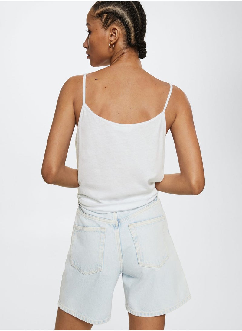 MANGO - Knitted Tank Top - Image 1