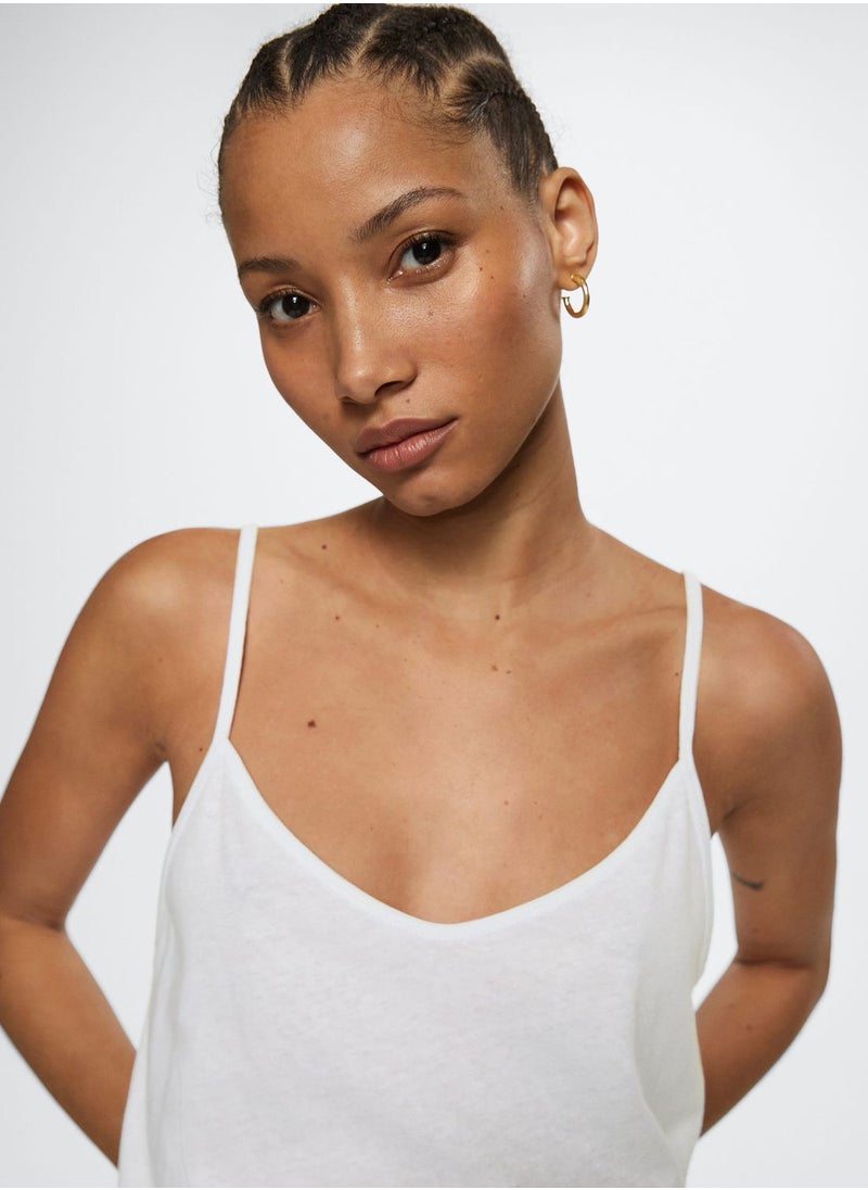 MANGO - Knitted Tank Top - Image 1