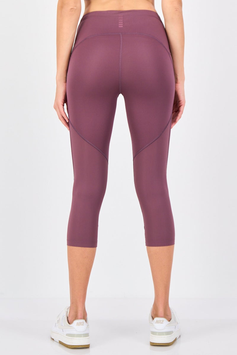 UNDER ARMOUR سراويل رياضية نسائية ملائمة 7/8 للتدريب، موف - Image 2