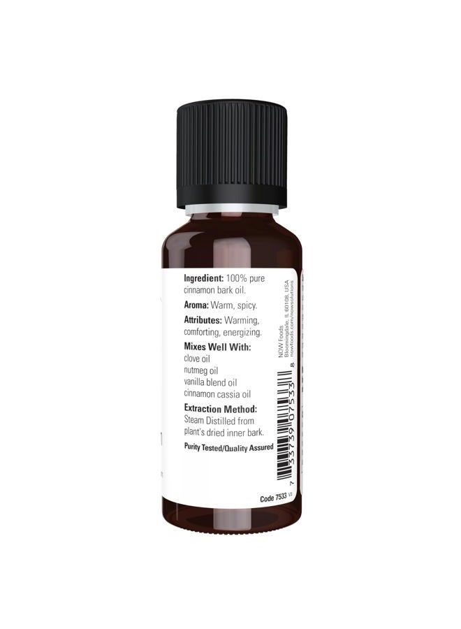 now NOW Essential Oils, Cinnamon Bark Oil, Warming Aromatherapy Scent, Steam Distilled, 100% Pure, Vegan, Child Resistant Cap, 1-Ounce  - Image 2