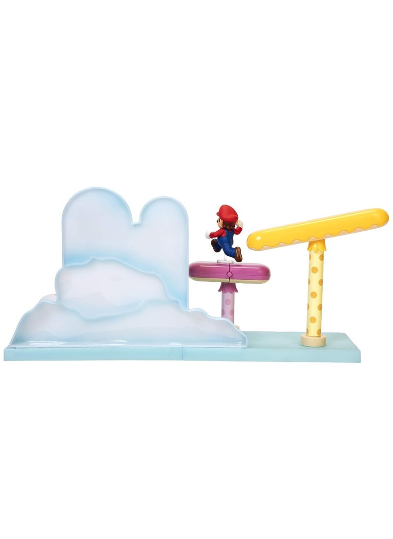 Jakks Super Mario Cloud Playset Includes 2.5 Inch Mario Figure  - Image 5