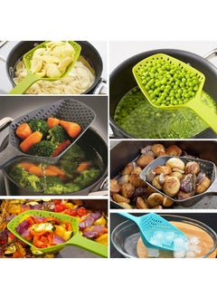 5DM Heat Resistant Plastic Frying and Vegetable Boiling Ladle with Strainer  - Image 5