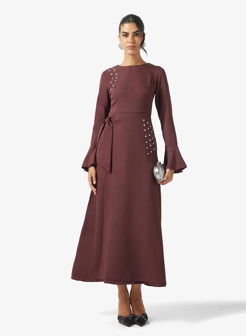 Khizana  A-line Wrap Dress for Women | Best Price UAE
