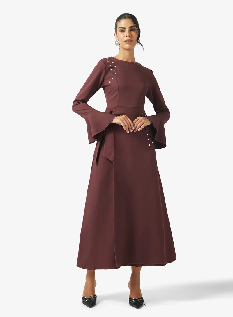 A-line Wrap Dress