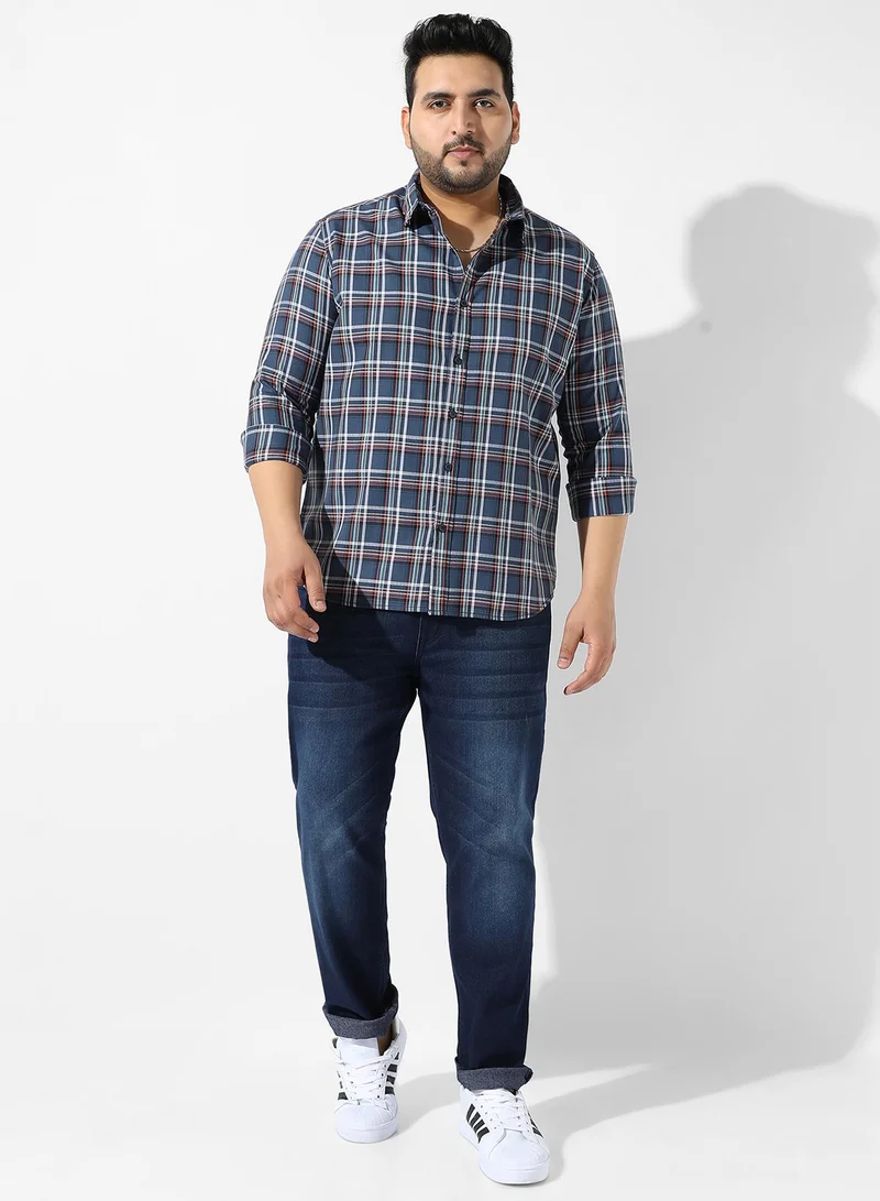 Instafab Plus Tartan Plaid Shirt