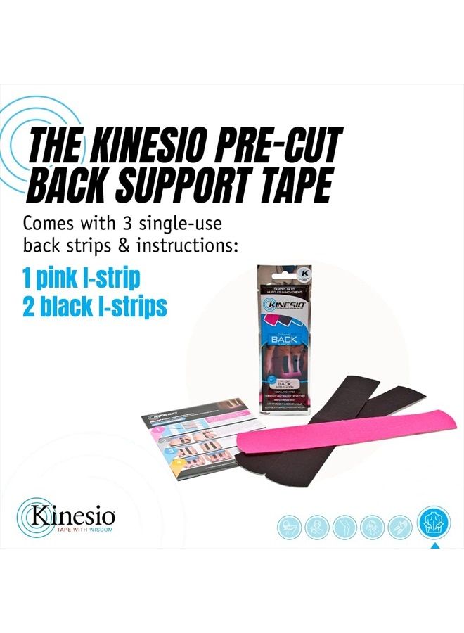 Kinesio شريط - دعم الظهر مسبق القطع - شرائط شريط رياضي محسّنة - Image 3