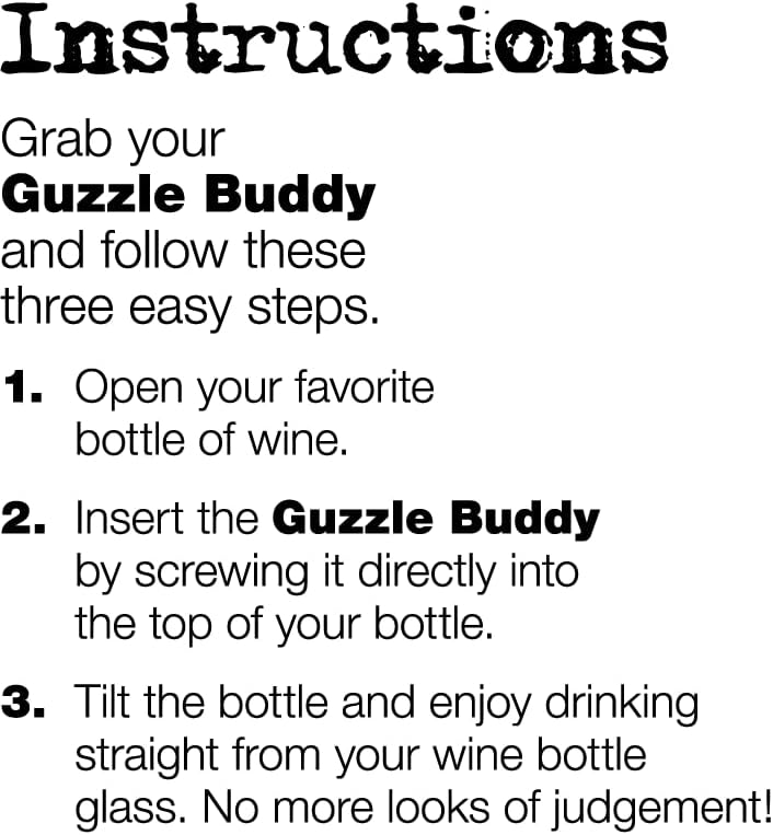 Guzzle Buddy 2GO Unbreakable Tritan Plastic Wine Bottle Glass, It Turns Your Bottle Into Your Glass, Real Women - Image 1