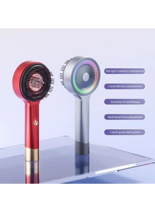فرشاة كهربائية 2 في 1 لتوزيع زيت الشعر وتدليك فروة الرأس لنمو الشعر، فرشاة تدليك فروة الرأس مقاومة للماء بمعيار IPX7 مع حجرة مغناطيسية للزيوت العطرية، أداة لعلاج الشعر والعناية بفروة الرأس - Image 5