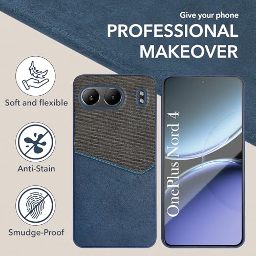 Jkobi Back Cover Case for Oneplus Nord 4 (Dual PU Leather Stitch | Professional Minimalist | Soft and Flexible) - Image 5