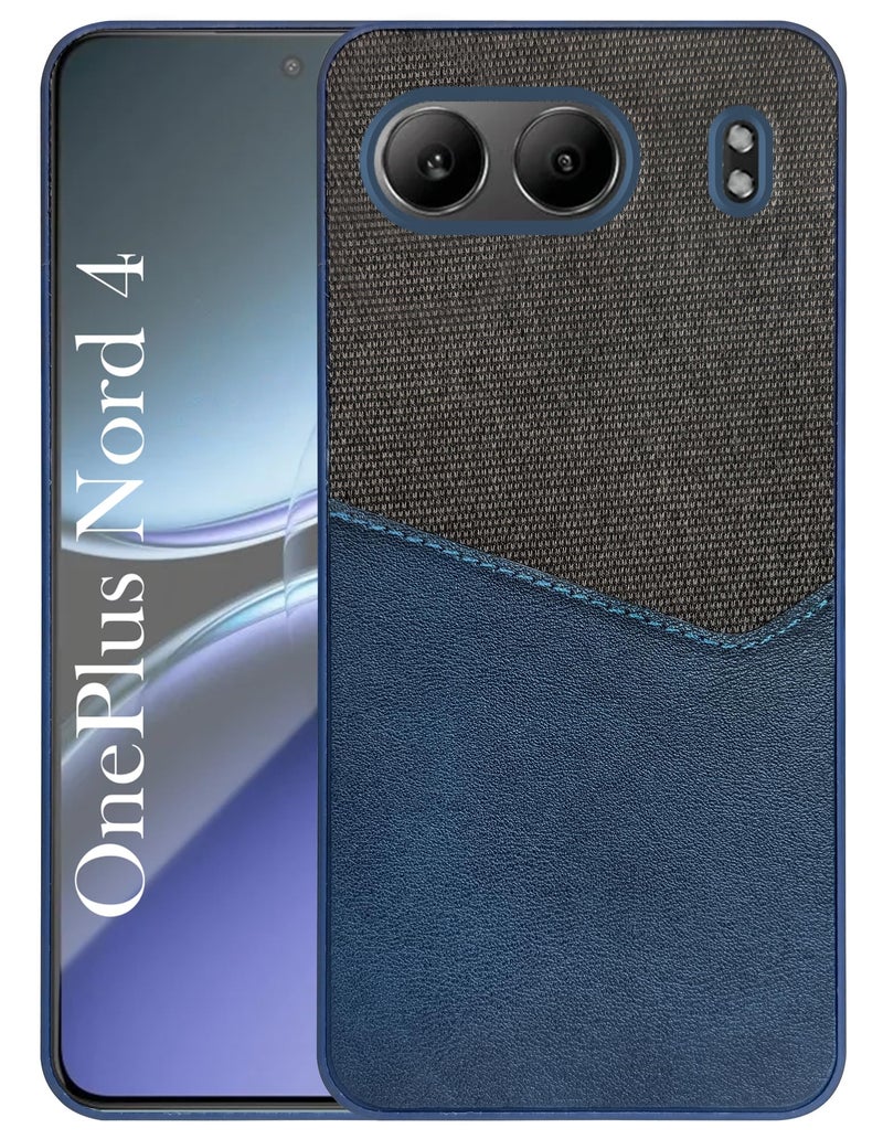 Jkobi Back Cover Case for Oneplus Nord 4 (Dual PU Leather Stitch | Professional Minimalist | Soft and Flexible) - Image 1