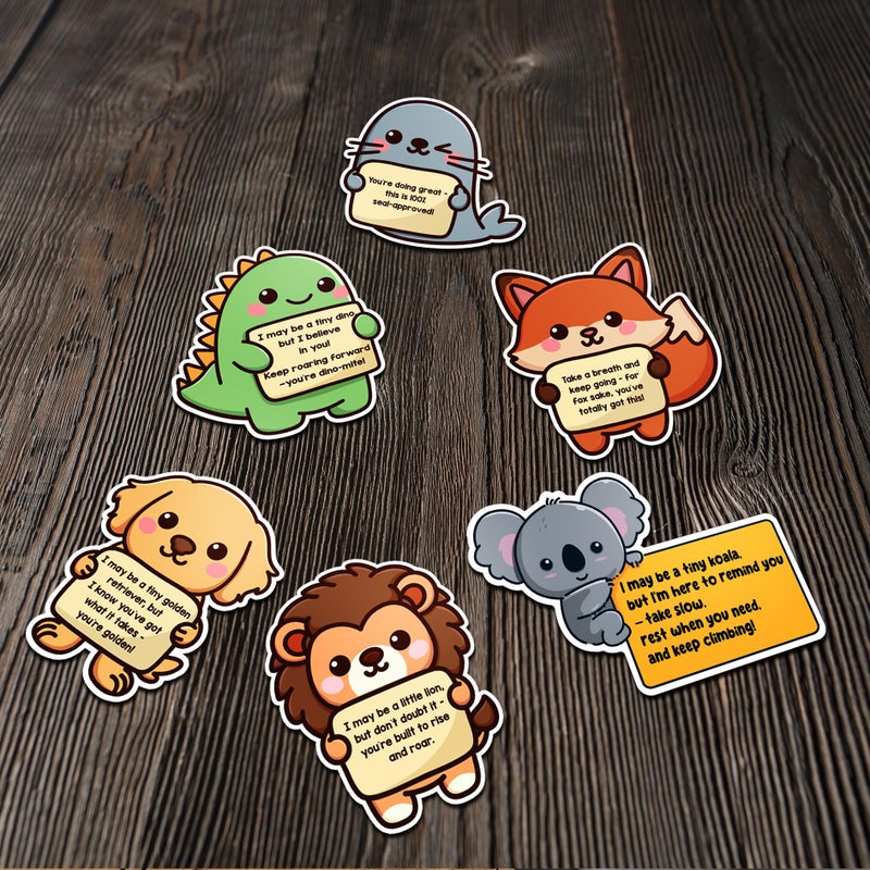 Debinolo 16PCS Emotional Support Animal Fridge Magnets â€“ Uplifting Affirmation Gifts for Kids, Refridgerator Cabinet Door Dishwasher for Home/Office Decoration, Children - Image 4