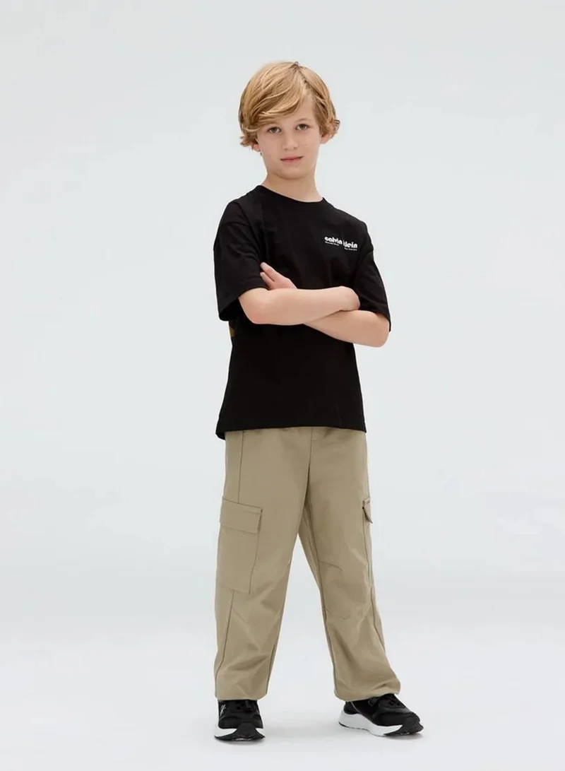 Calvin Klein Jeans Ck Black Relaxed Logo T-Shirt for Men | Best Price UAE