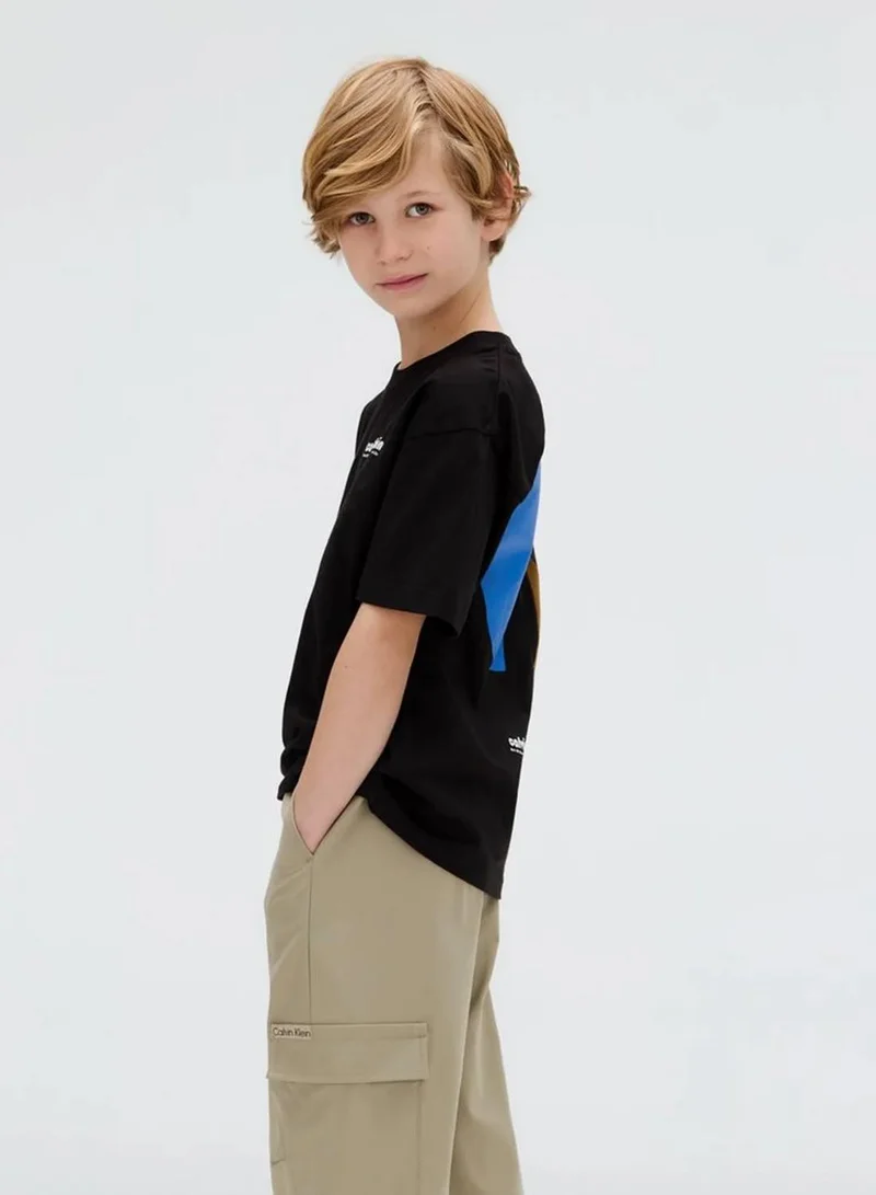 Calvin Klein Jeans Ck Black Relaxed Logo T-Shirt for Men | Best Price UAE