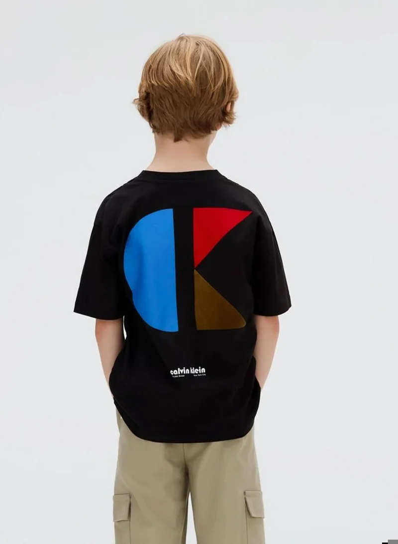 Calvin Klein Jeans Ck Black Relaxed Logo T-Shirt for Men | Best Price UAE