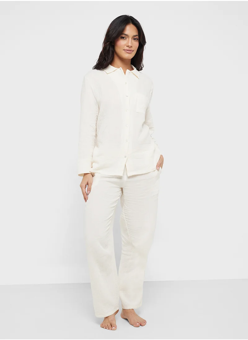 هانك مولر Pant Woven Muslin