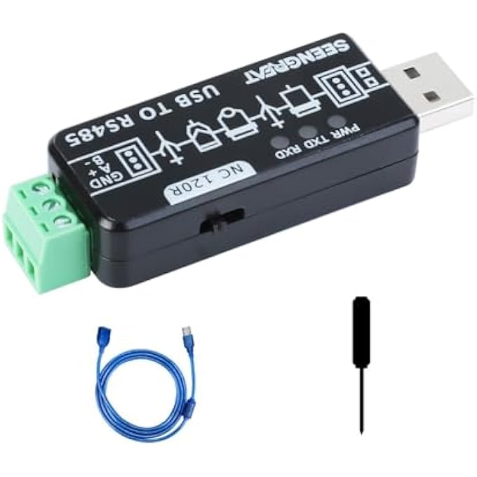 rayihni محول USB إلى RS485 محول صناعي ثنائي الاتجاه RS485 إلى USB أصلي FT232RL و SP485EEN اتصال سريع مع دوائر حماية حماية ESD - Image 1