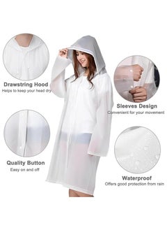 Scrolls Raincoat Rain Poncho for Adults, EVA Rain Poncho for Women and Men Reusable Raincoat Jacket Packable Raincoat for Family Fishing,Travel,Emergency (70X140cm)  - Image 5