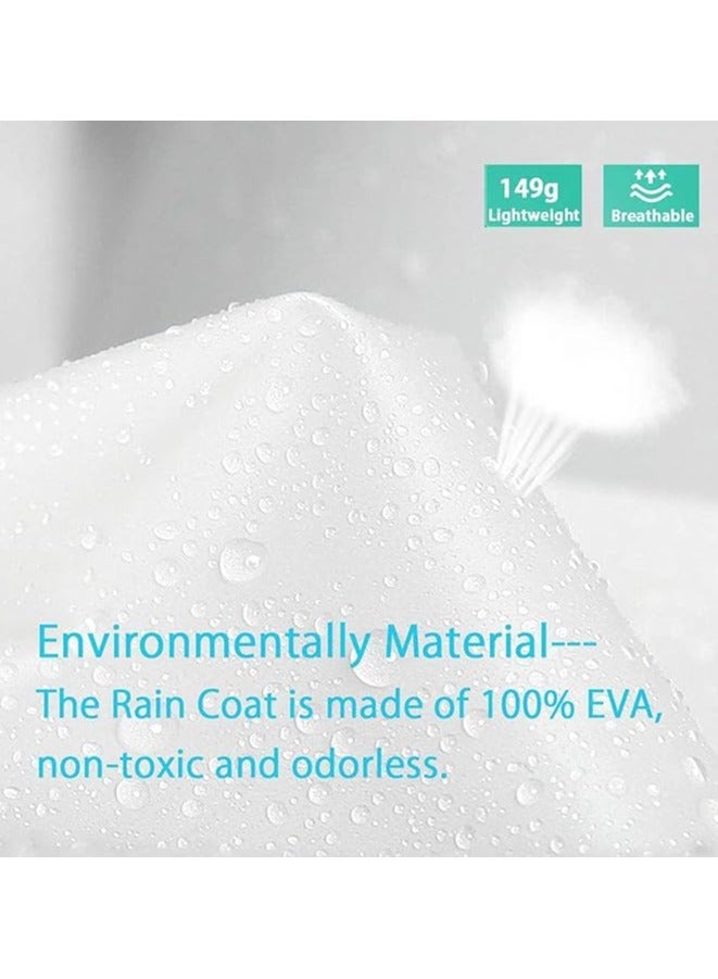 معطف واق من المطر للبالغين، معطف واق من المطر مصنوع من مادة إي في إيه للنساء والرجال، جاكيت واق من المطر قابل لإعادة الاستخدام، معطف واق من المطر قابل للطي للعائلة والصيد والسفر والطوارئ (70×145 سم)