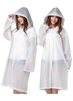 Scrolls Raincoat Rain Poncho for Adults, EVA Rain Poncho for Women and Men Reusable Raincoat Jacket Packable Raincoat for Family Fishing,Travel,Emergency (70X140cm)  - Image 2