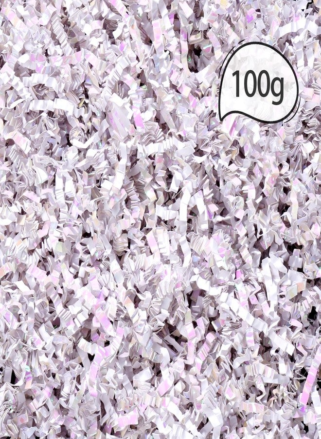 يوليو وسادة عشبية من ورق مجعد أبيض ماسي من Yolyoo، مثالية لصناديق الهدايا وسلالها، ولأعياد الميلاد وحفلات الزفاف، ولتزيين وصيفات العروس. - Image 2