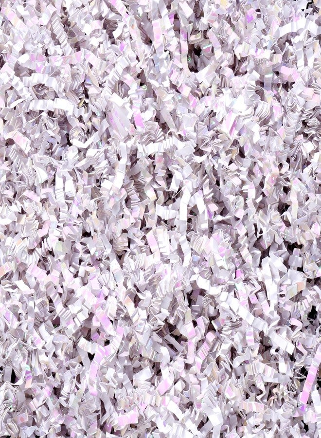 يوليو وسادة عشبية من ورق مجعد أبيض ماسي من Yolyoo، مثالية لصناديق الهدايا وسلالها، ولأعياد الميلاد وحفلات الزفاف، ولتزيين وصيفات العروس. - Image 1