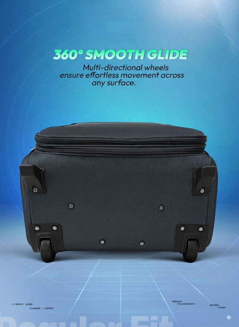 فيبتور مجموعة أمتعة من 4 قطع، حقيبة عربة متينة بعجلتين، قفل رقمي ومقبض تلسكوبي ثلاثي المراحل - Image 4