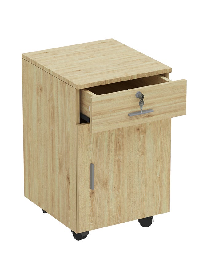 Mahmayi - Mahmayi ME 1D1D Mobile Pedestal Melamine Finish - Oak - Image 1